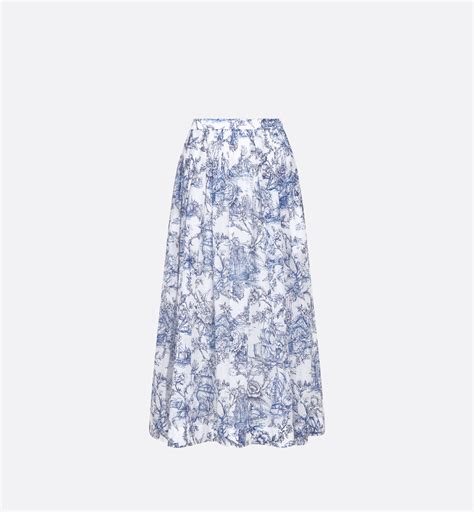 dior toile de jouy skirt|DIOR.